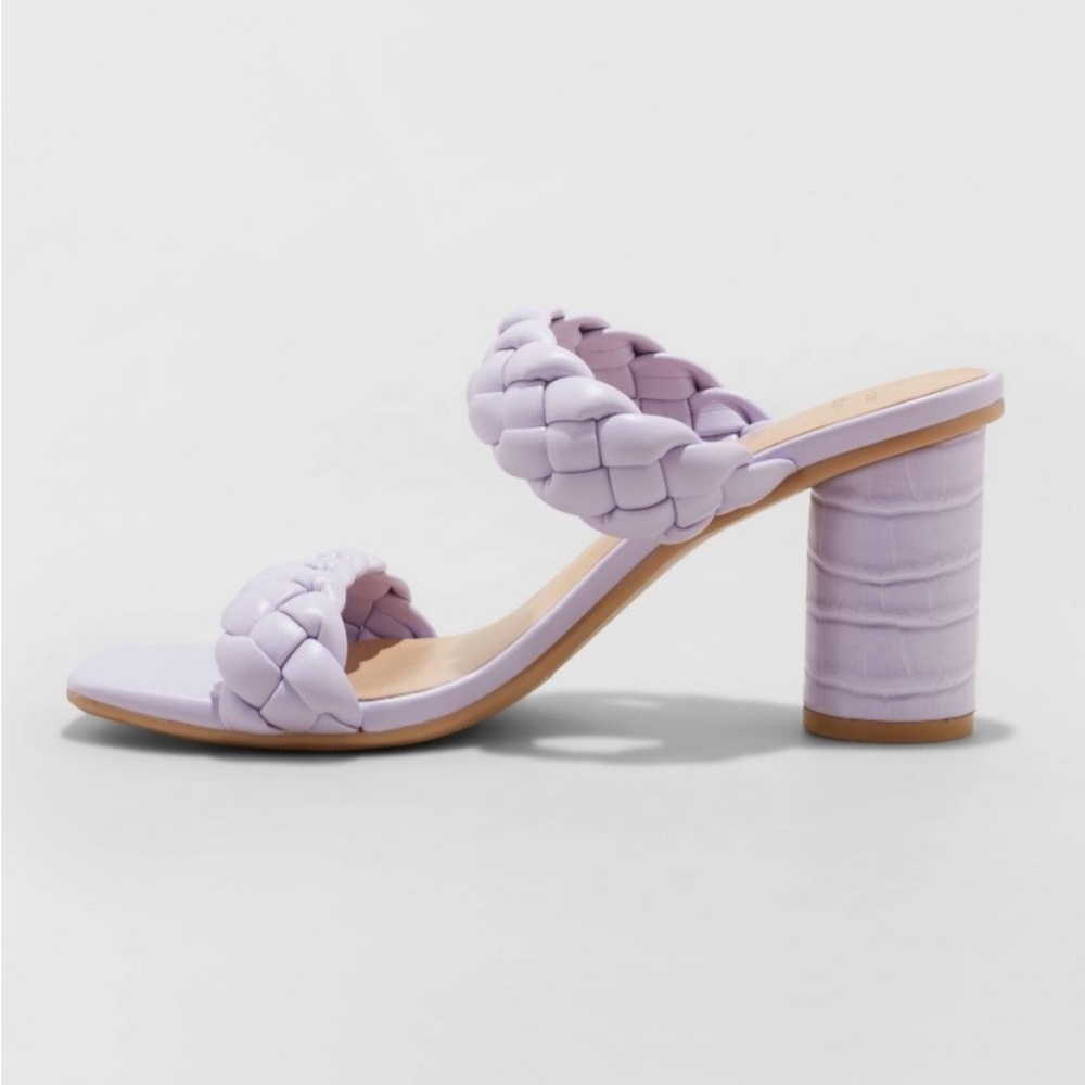 Women's Basil Mule Heels - A New Day Lilac
Purple - Picture 2 of 5
